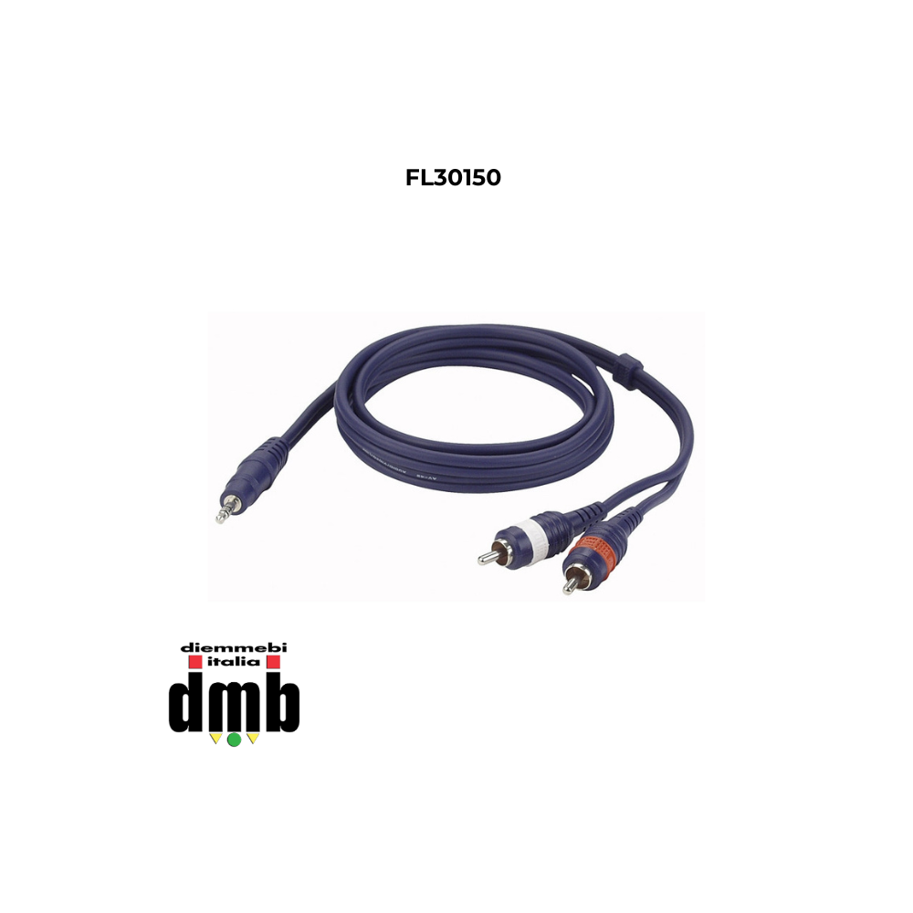 DAP AUDIO - FL30150 - Cavo da 1,5 m FL30 - stereo mini-jack to 2 RCA male L/R