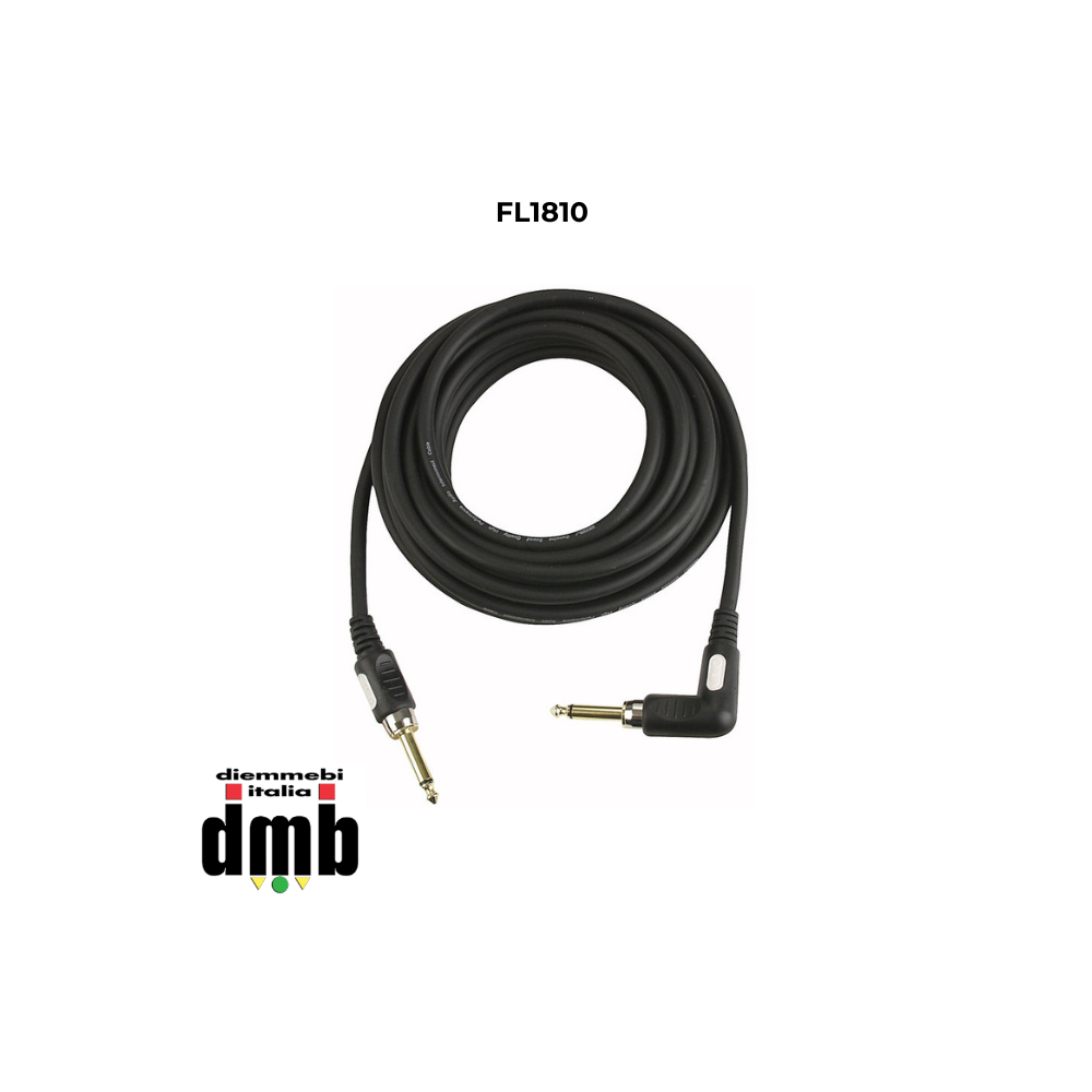 DAP AUDIO - FL1810 - Cavo per chitarra da palco dritto Ø6 mm a 90°