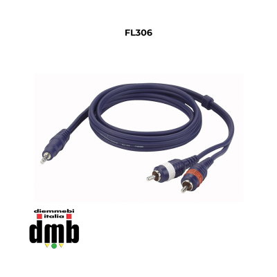 DAP AUDIO - FL306 - Cavo stereo mini-jack to 2 RCA male L/R da 6 mt
