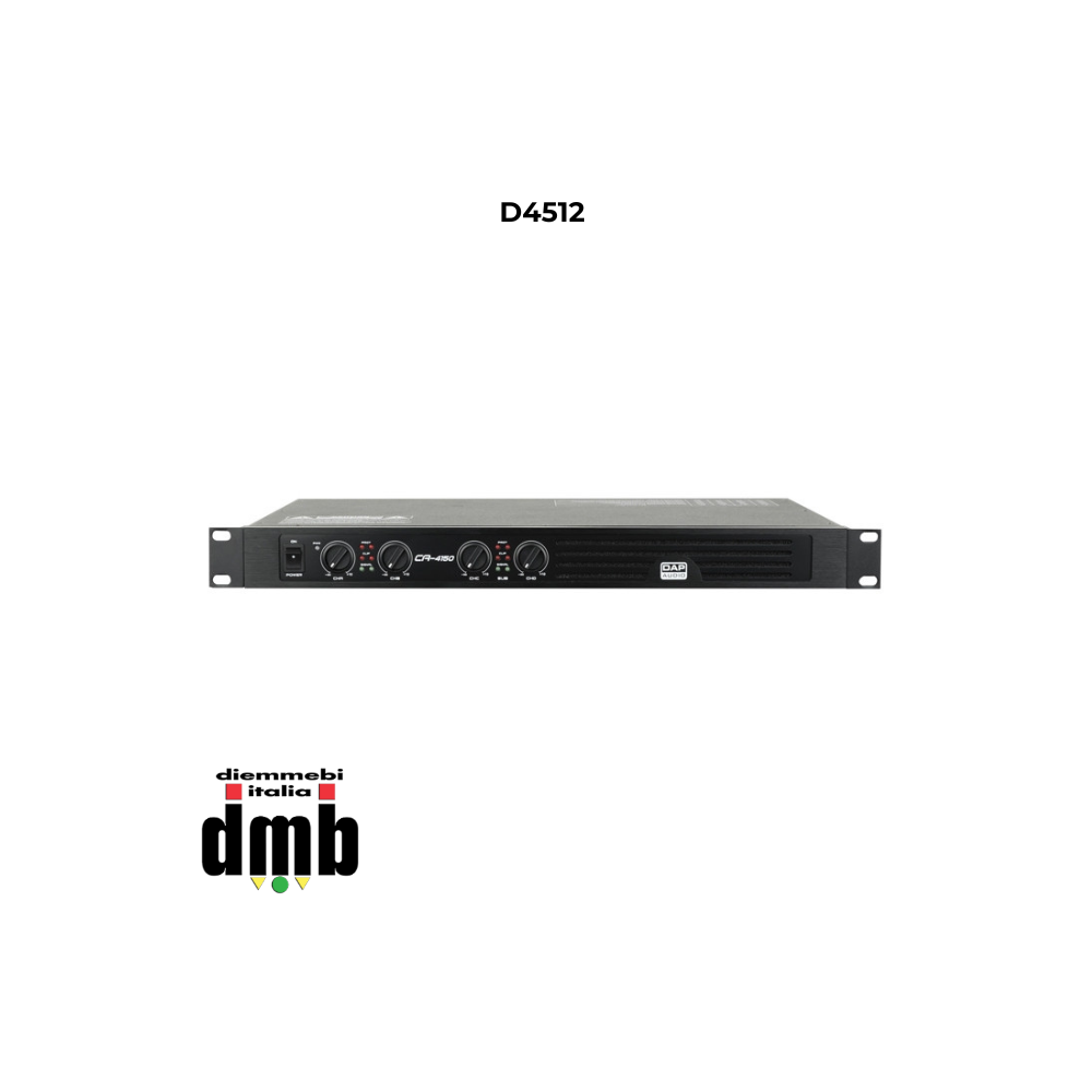 DAP AUDIO - D4512 - CA-4150 Amplificatore compatto 4 canali