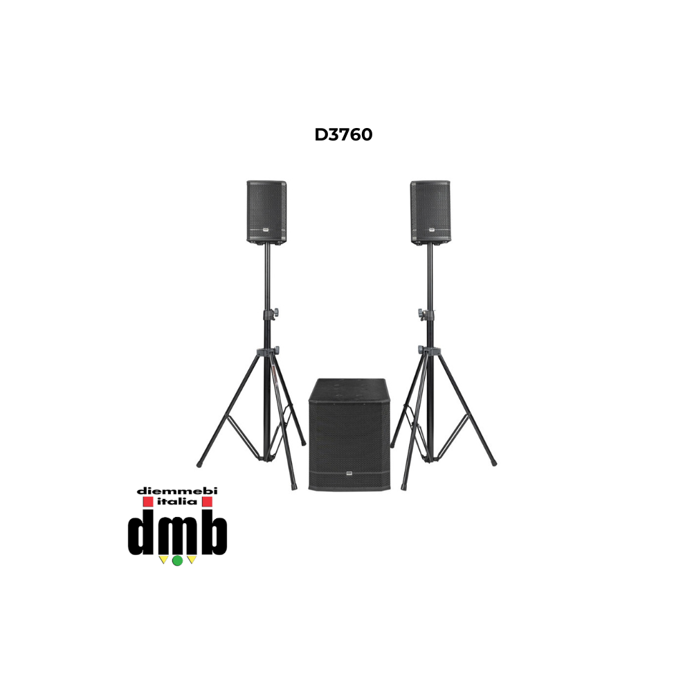 DAP AUDIO - D3760 - Pure Club 12 Set di altoparlanti attivi da 12'' + 6''