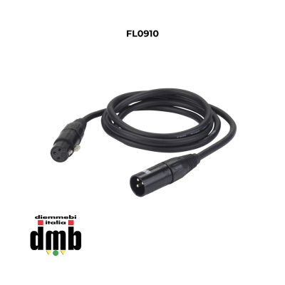 DAP AUDIO - FL0910 - Cavo DMX/AES-EBU XLR/M 3P a XLR/F 3P