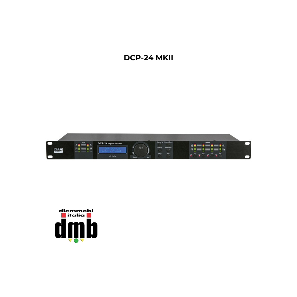 DAP AUDIO - DCP-24 MKII - Crossover digitale a 4 canali