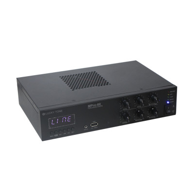 LUCKY TONE - MPRO-60 - Mixer Ampliﬁcatore digitale da 60W con Mediaplayer