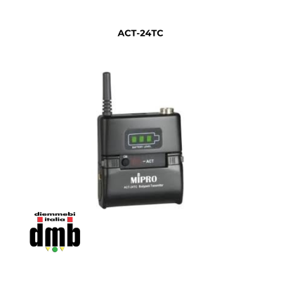 MIPRO - ACT-24TC - Trasmettitore belt pack ACT-2.4GHz con Batteria ricaricabile al Litio