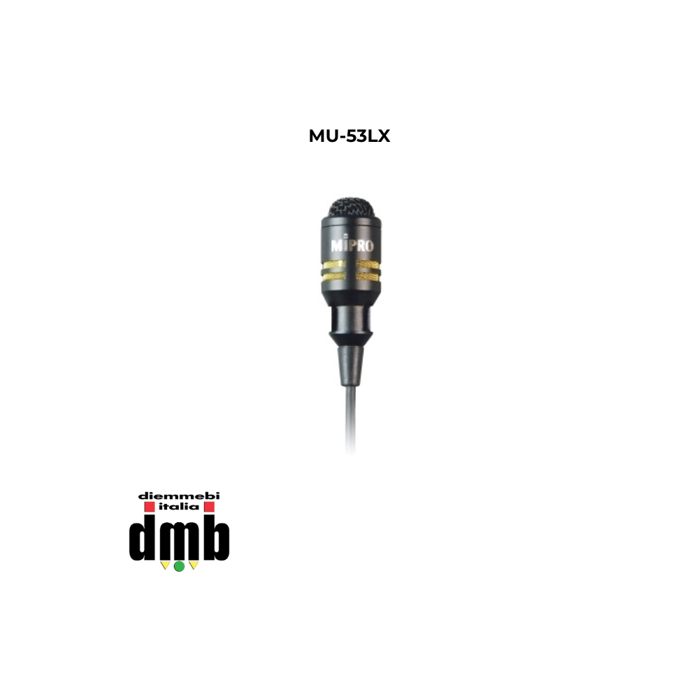 MIPRO - MU-53LX - Microfono Lavalier Unidirezionale a Condensatore