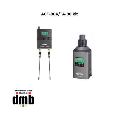 MIPRO - ACT-80R / TA-80 kit - Ricevitore ACT - ENG Digitale per telecamere o diffusori attivi e Trasmettitore digitale miniatura