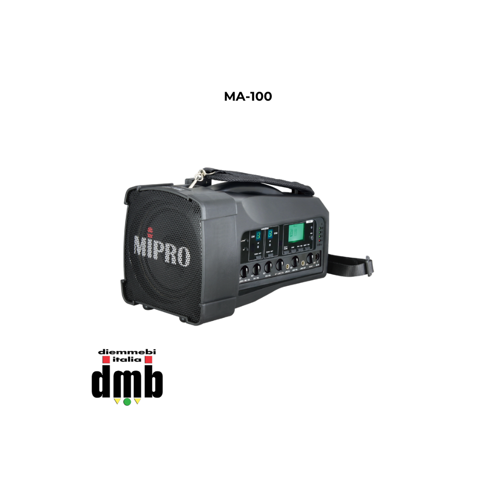 MIPRO - MA-100 - Amplificazione portatile 50/85W Megafono wireless personale compatto