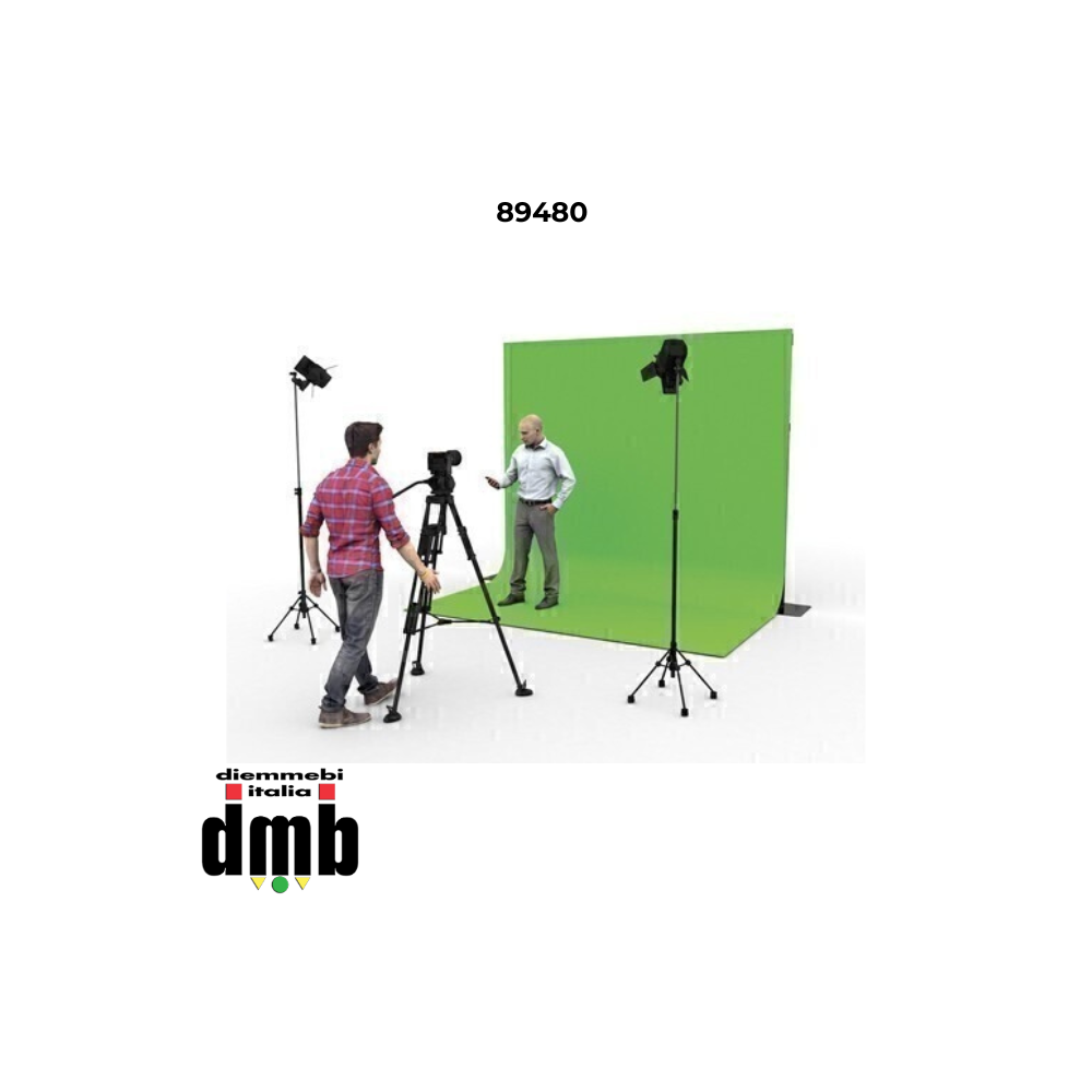 WENTEX - 89480 - Green Screen Chromakey P&D 300 (altezza) x 290 (larghezza)