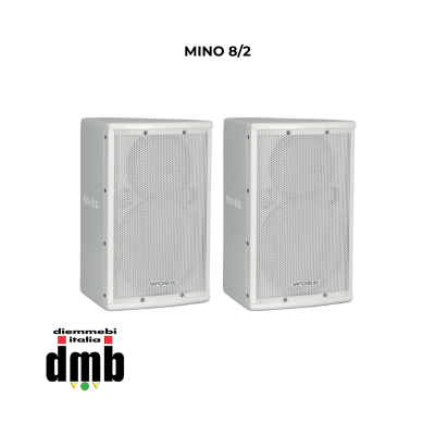 WORK - MINO 8/2 - Coppia di diffusori acustici passivi a due vie da 240 W a @ 8 Ohm