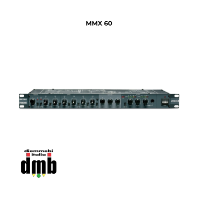 WORK - MMX 60 - Mixer audio analogico con 6 canali 1 HU 19 ''