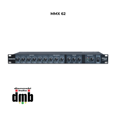 WORK - MMX 62 - Mixer audio analogico a 9 canali 1 HU 19 ''