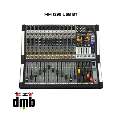 MARK - MM 1299 USB BT - Mixer audio 12 canali USB BT