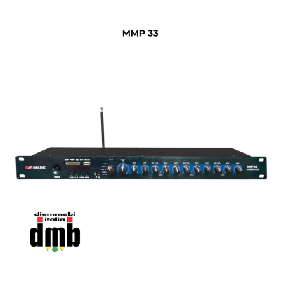 MARK - MMP 33 - Mixer audio con lettore multimediale MP3 e radio FM
