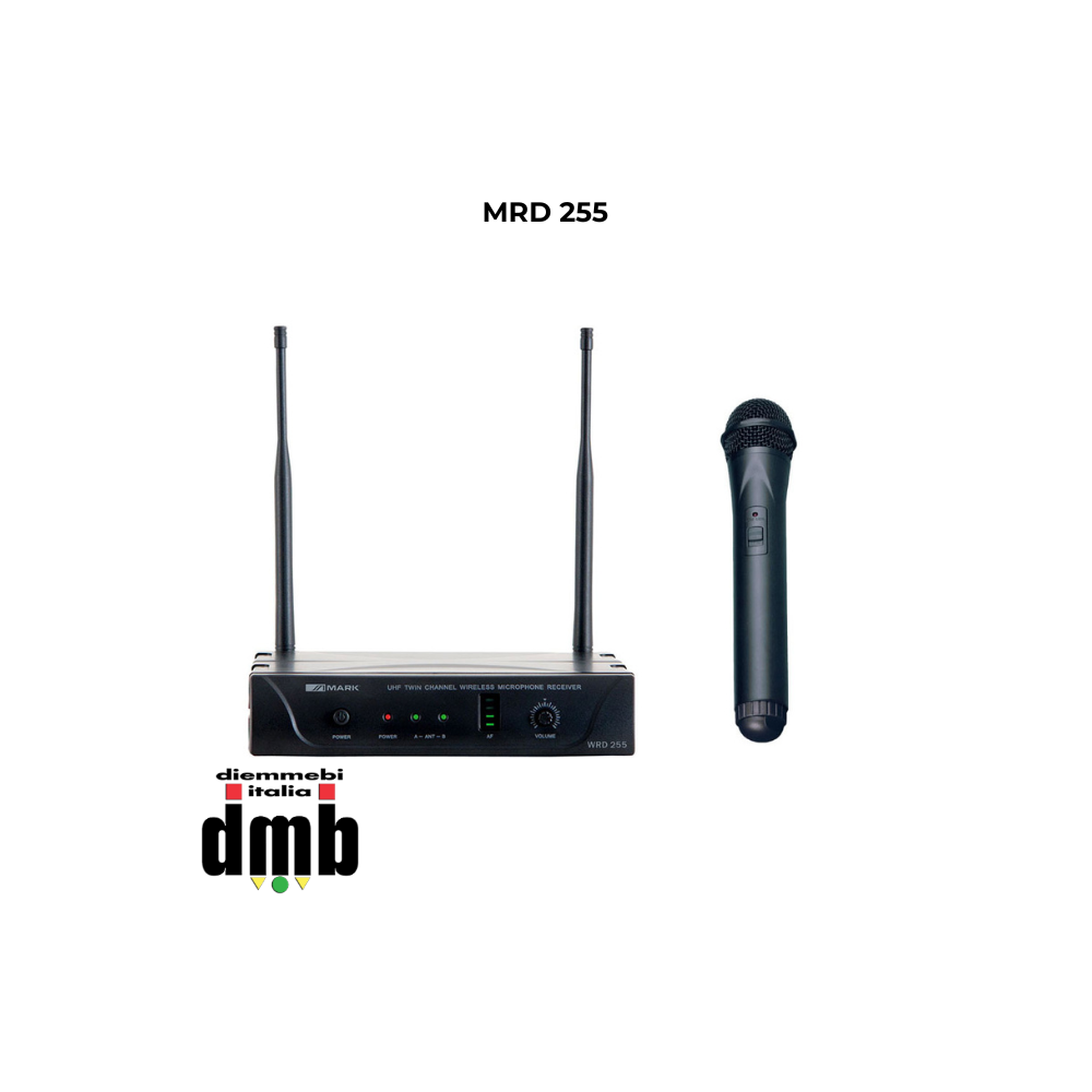 MARK - MRD 255 - Ricevitore diversity 1 canale UHF con microfono portatile