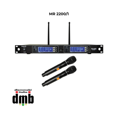 MARK - MR 2200/1 - Doppio sistema wireless con 2 microfoni palmari