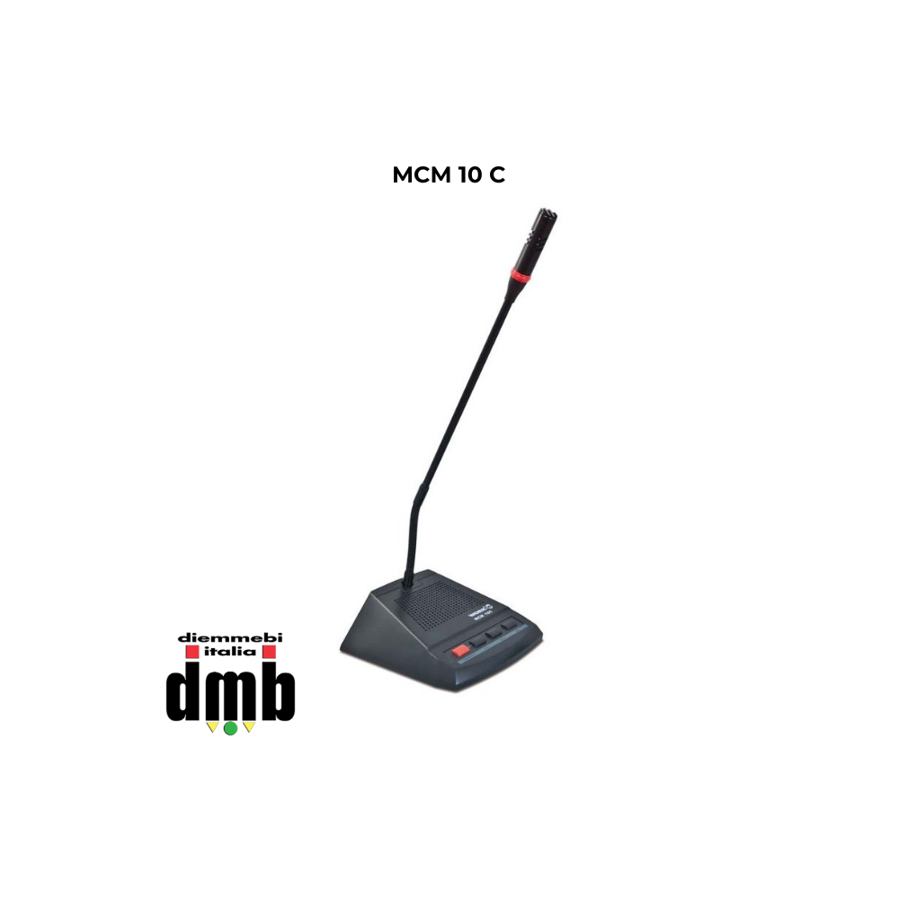 WORK - MCM 10 C - Base con microfono a stelo per presidente per sistema di conferenza
