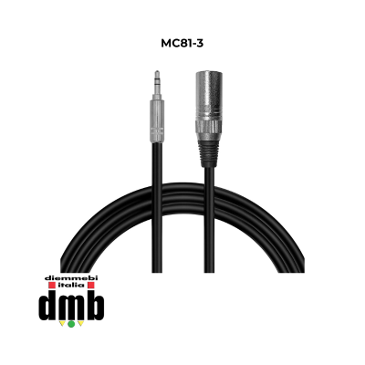 SINEXTESIS - 	MC81-3 -  Cavo XLR Maschio - Mini Jack Bilanciato 3 mt.