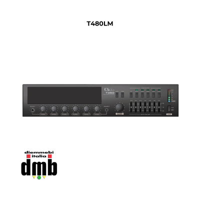 QLAB - T480LM - Mixer/Amplificatore digitale con 5 Zone selezionabili