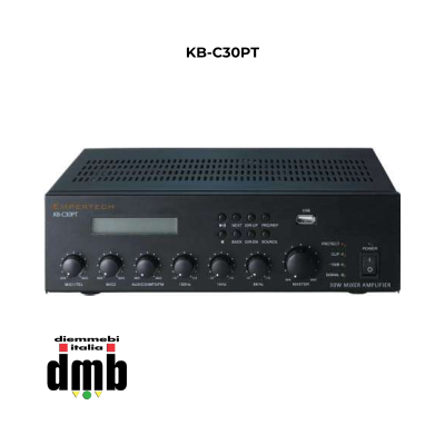 EMPERTECH - KB-C30PT - Amplificatore mixer per PA con Radio FM e Lettore MP3 USB 30 W