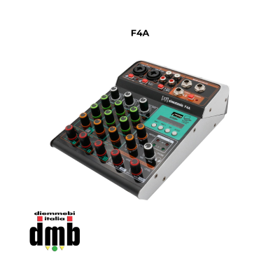 SINEXTESIS - F4A - Mixer 3 canali MP3 USB Bluetooth con Effetto Echo