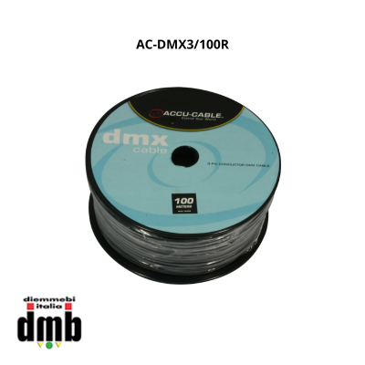 ADJ - AC-DMX3/100R - Cavo DMX 110 Ohm su bobina da 100 m