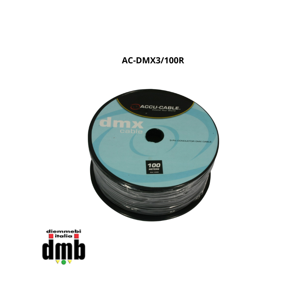 ADJ - AC-DMX3/100R - Cavo DMX 110 Ohm su bobina da 100 m