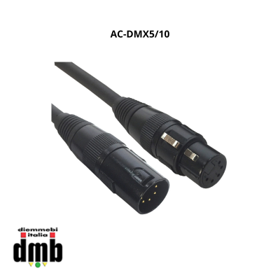 ADJ - AC-DMX5/10 - Cavo DMX 5 POLI M/F  preassemblato, 110 ohm, 10 m