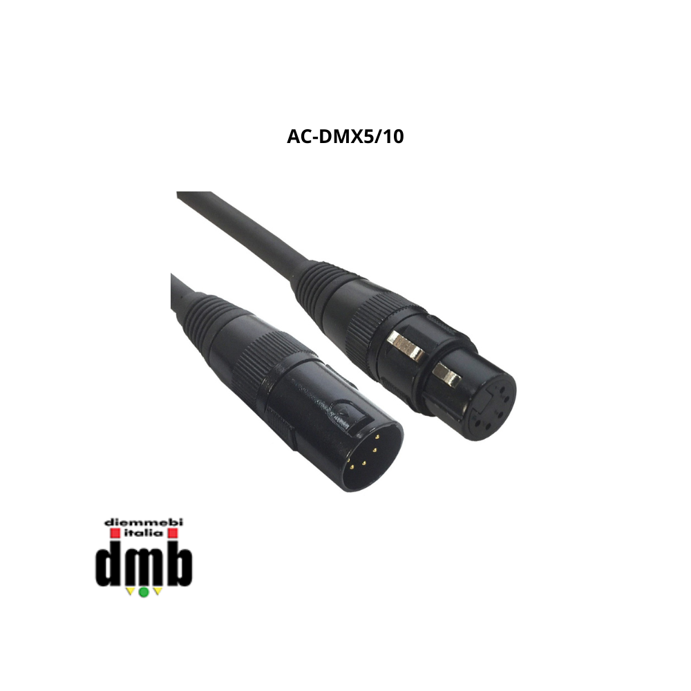 ADJ - AC-DMX5/10 - Cavo DMX 5 POLI M/F  preassemblato, 110 ohm, 10 m