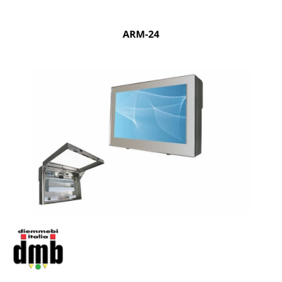 ARM - ARM-24 - Contenitore da esterno per monitor da 24" acciaio INOX