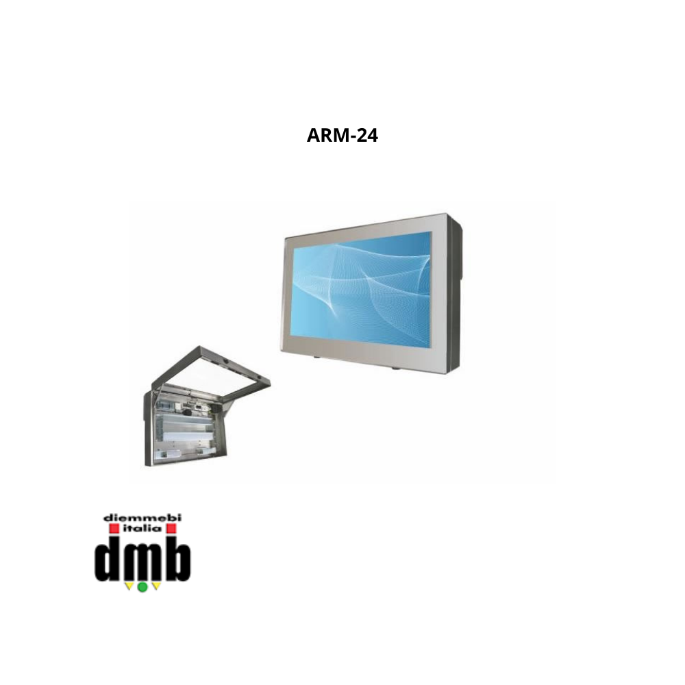 ARM - ARM-24 - Contenitore da esterno per monitor da 24" acciaio INOX