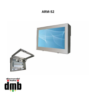 ARM - ARM-52 - Contenitore da esterno per monitor da 52" acciaio INOX