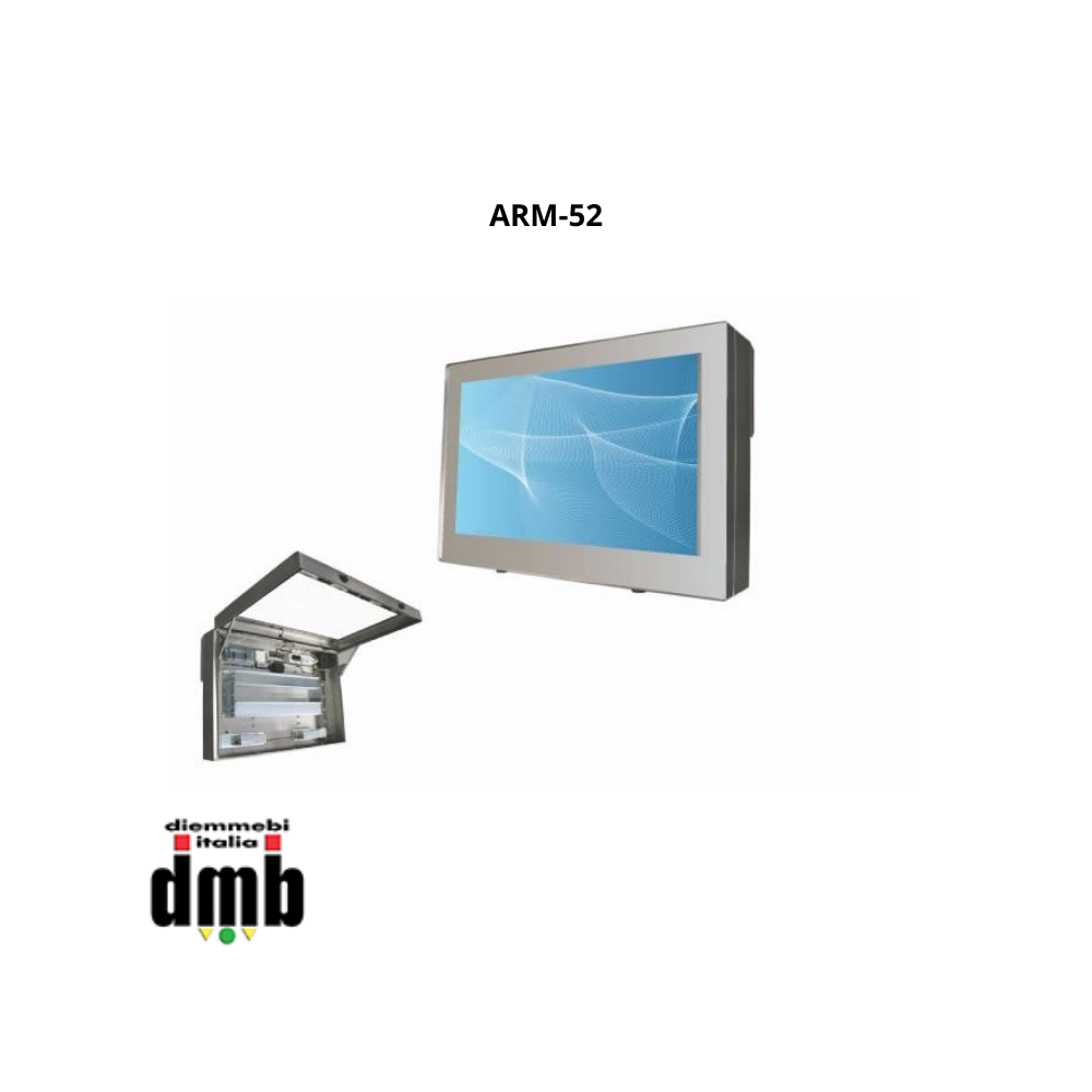 ARM - ARM-52 - Contenitore da esterno per monitor da 52" acciaio INOX