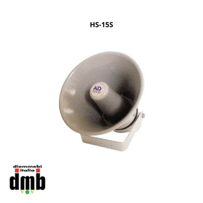 AD-DESIGN - HS-15S - Tromba in metallo con Trasformatore