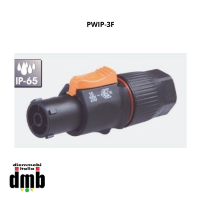 ATC PRO - PWIP-3F - Power connector 3 poli Femmina Volante IP-65