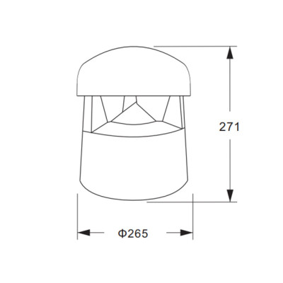 AD-DESIGN - LS-62- Garden speaker in Fibra di vetro rinforzata con plastica