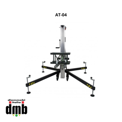 FENIX STAGE - AT-04 - Supertower telescopica in alluminio e acciaio - Portata 200kg - Alt. Max 5m