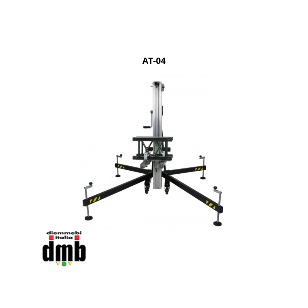 FENIX STAGE - AT-04 - Supertower telescopica in alluminio e acciaio - Portata 200kg - Alt. Max 5m