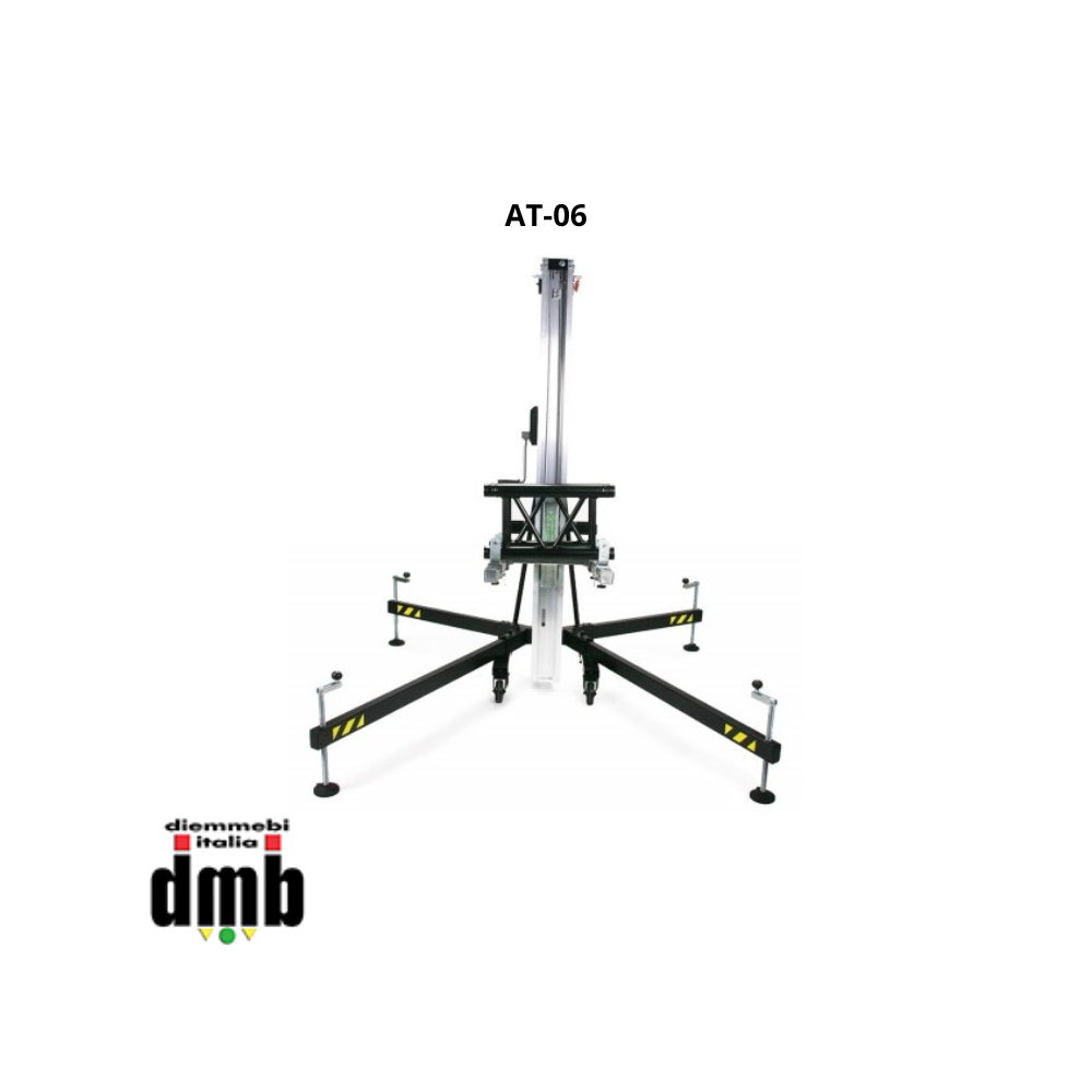 FENIX STAGE - AT-06 - Supertower telescopica in alluminio e acciaio Portata 250kg - Alt. Max 6,5m