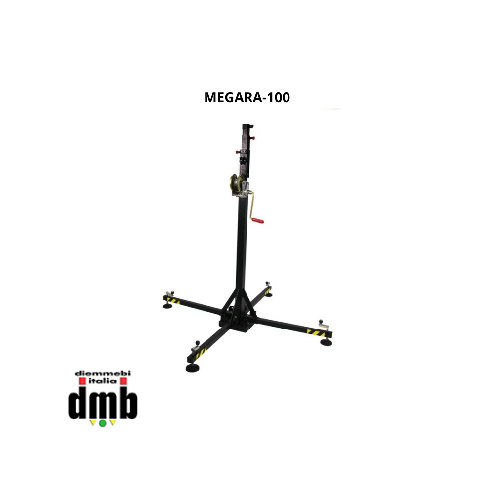 FENIX STAGE - MEGARA-100 - Elevatore telescopico in acciaio Portata 100kg - Alt. Max 4m