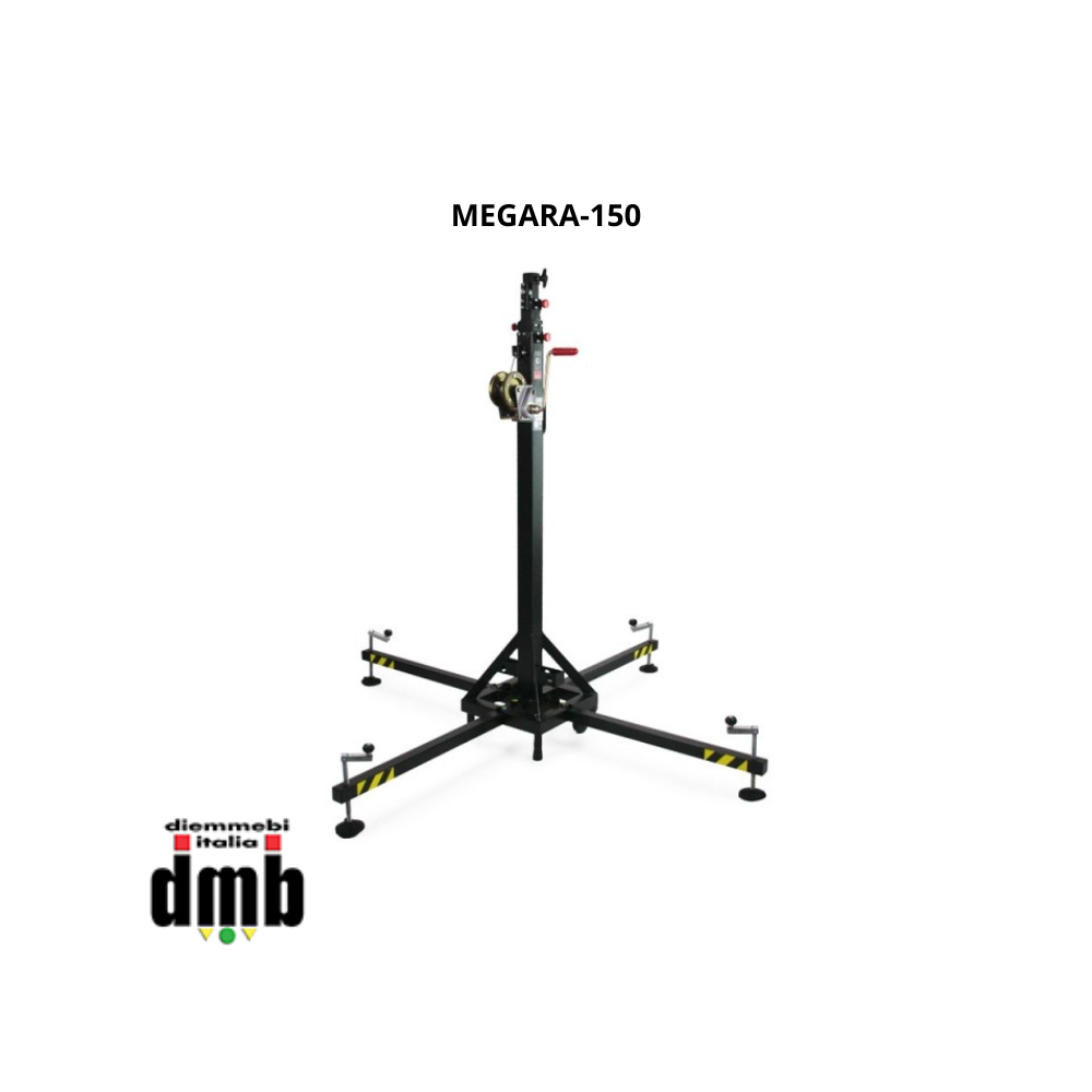 FENIX STAGE - MEGARA-150 - Elevatore telescopico in acciaio Portata 150kg - Alt. Max 5,3m