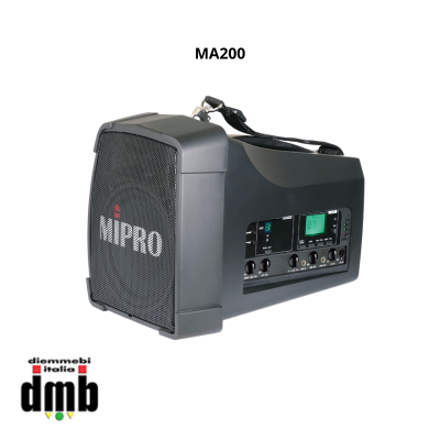 MIPRO - MA200 - Amplificazione portatile da 60/102W a batteria con 1 ricevitore