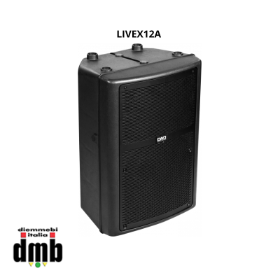 DAD - LIVEX12A - Diffusore attivo bi-amplificato in classe D+AB, 2 vie 450 W+50 W, 126db SPL