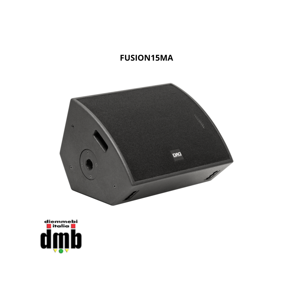 DAD - FUSION15MA - Monitor da palco attivo a 2 vie con altoparlante coassiale Amplificatore in classe D+AB, 350+70 W 128db SPL