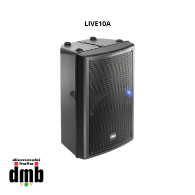 DAD - LIVE10A - Diffusore cassa acustica attiva bi-amplificata in classe AB, 2 vie 250W+50W 122dB SPL