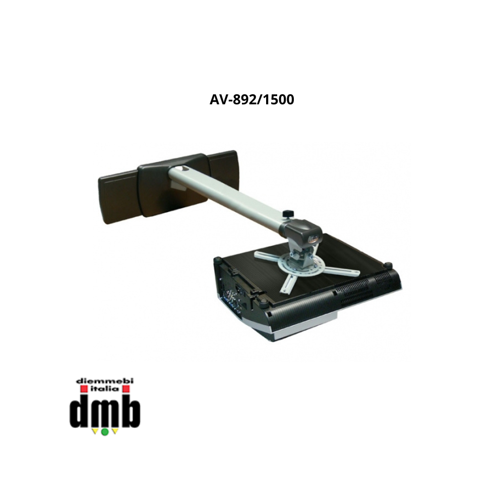 ABTUS - AV-892/1500 - Supporto staffa universale da parete per vidoeproiettore 150 cm