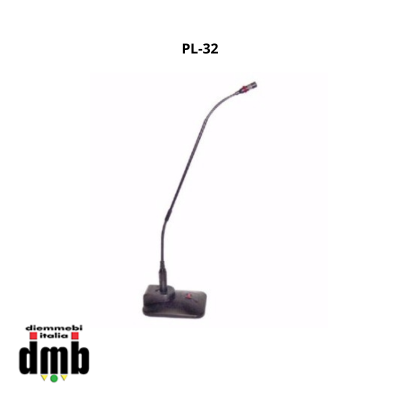 AV LEADER - PL-32 - Microfono a condensatore con base da tavolo