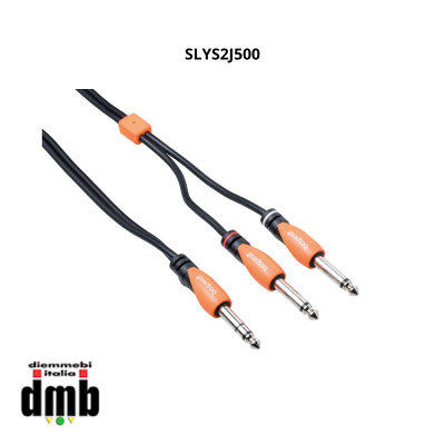 BESPECO - SLYS2J500 - Cavo di interconnessione 1 Jack Stereo 6,5/ 2 Jack da 5 m