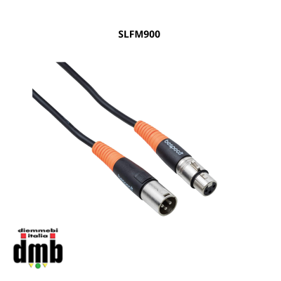 BESPECO - SLFM900 - Cavo microfonico XLR 3 P.FEMM/XLR 3 P.MASCHIO da 9 Mt