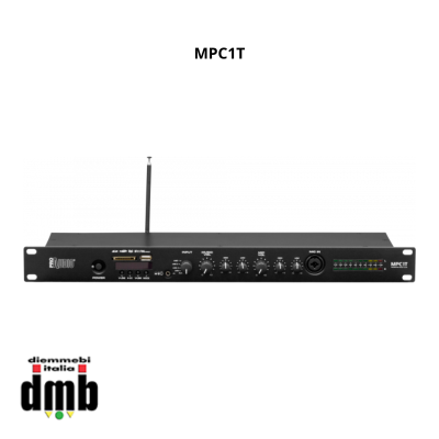 PROAUDIO - MPC1T - Preamplificatore con lettore multiplayer MP3, FM, Bluetooth